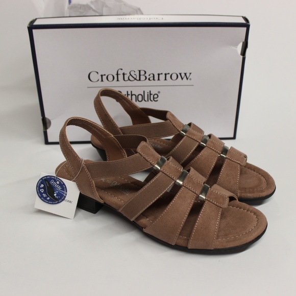 croft & barrow Shoes - Croft & Barrow Ortholite Gwendolen Women's Sandals - Mauve - 10